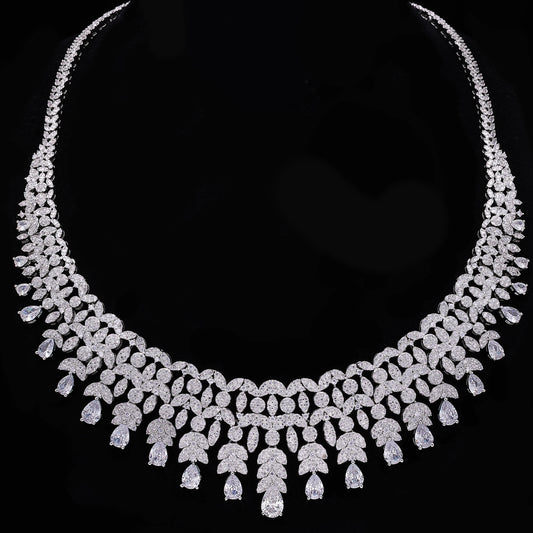 Ensemble Bijoux Mariée 4 Pièces Zircone - Collection Luxe 2024