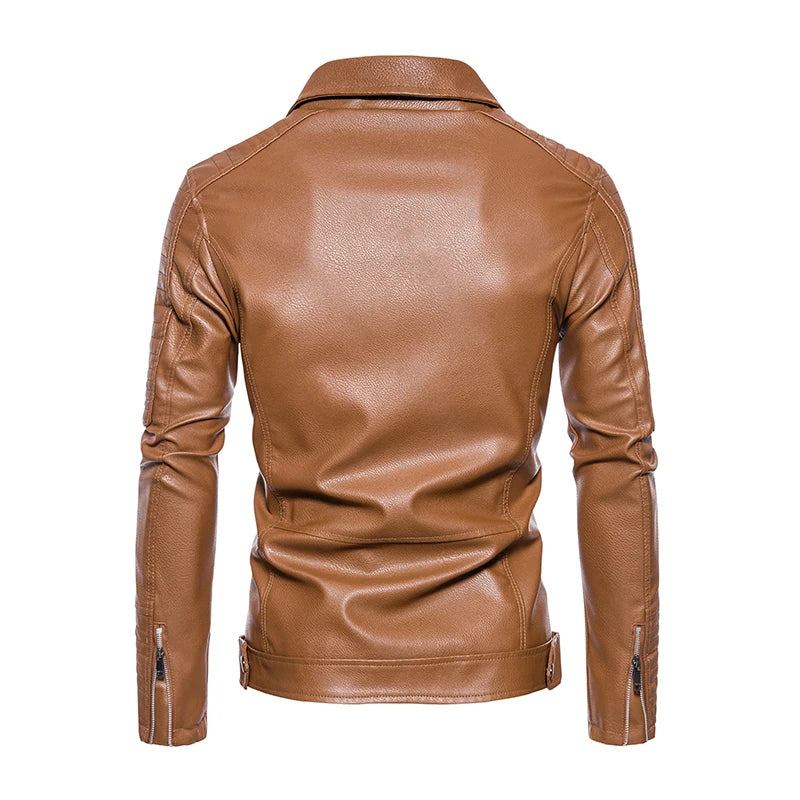 Manteau Cuir Premium Lencensa - Veste Moto Tactique Imperméable - Qualité Exceptionnelle - Lencensa 