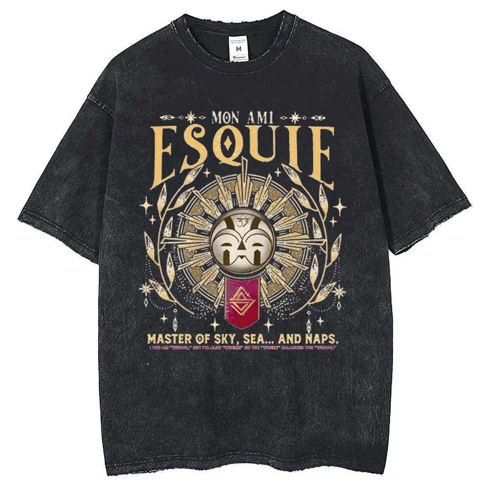 T-Shirt Gaming Homme Clair Obscur - Coton Premium Vintage Gamer - Lencensa 