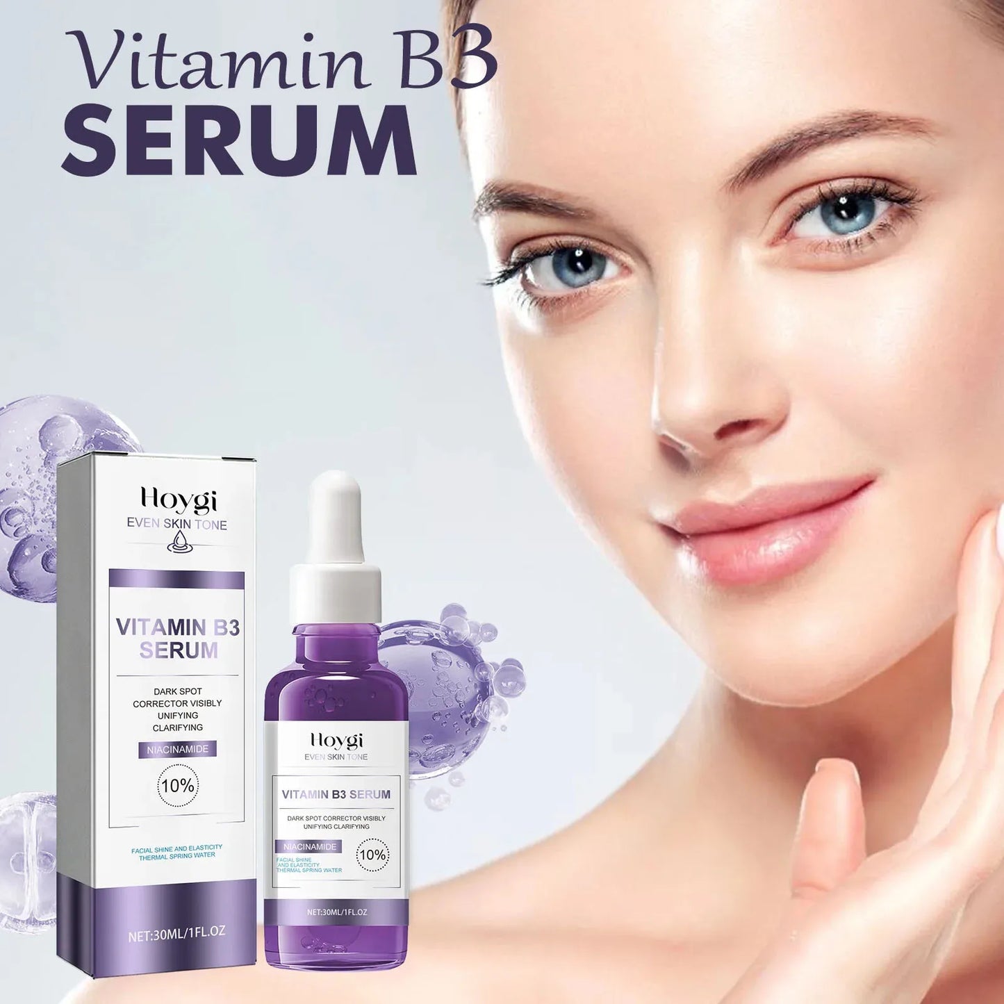 Sérum Anti-rides pour le visage, élimination des taches foncées, estompe les marques d'acné, ligne Fine lisse, raffermissant, raffermissant, vitamine B3, Essence hydratante