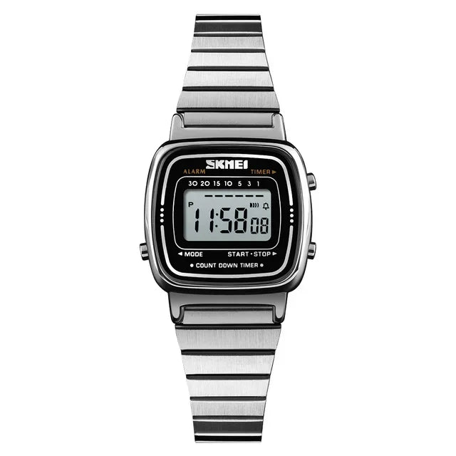 SKMEI 1901 luxe femmes montres petit cadran numérique Chrono calendrier Montre étanche dames Montre-bracelet horloge Montre femme 1620