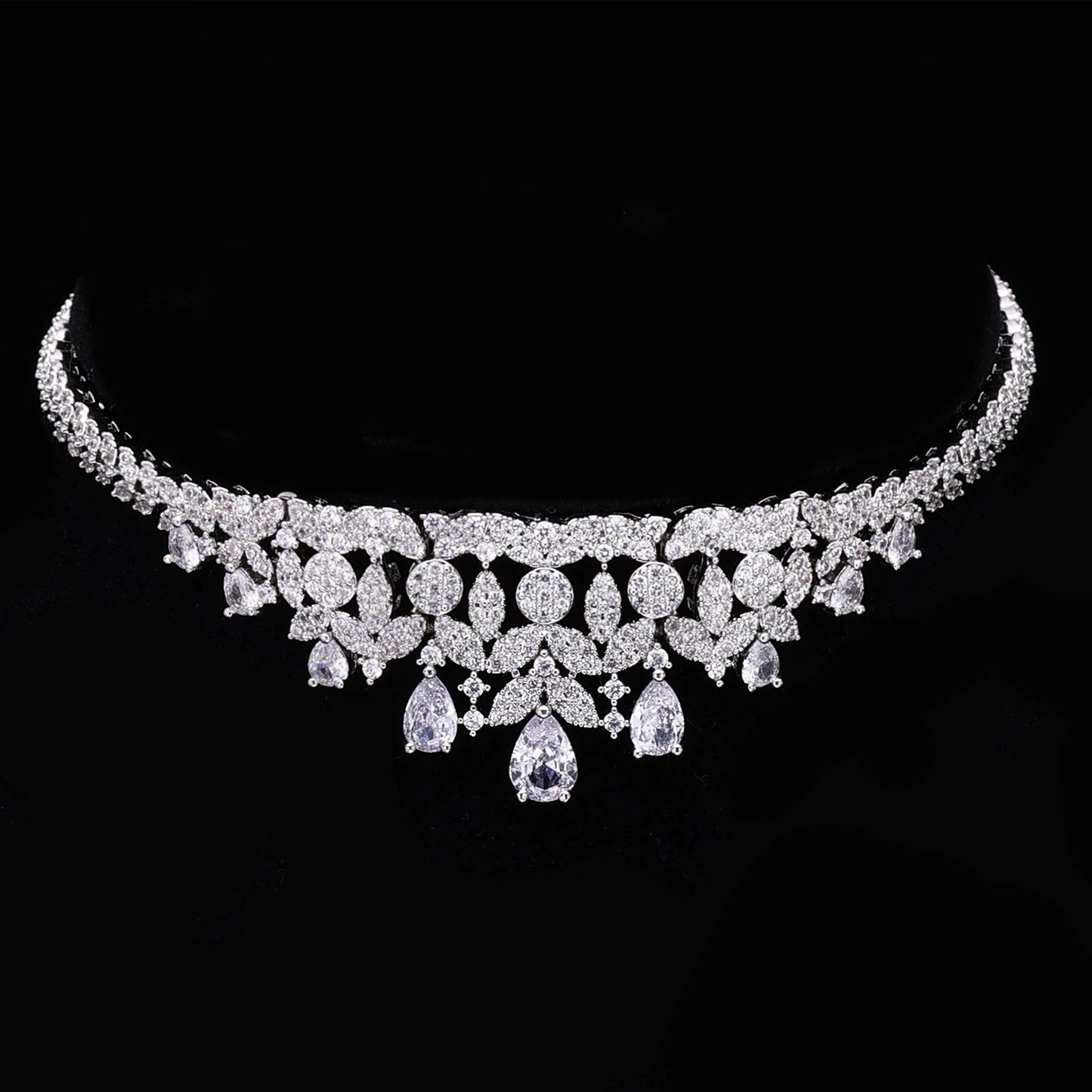 Ensemble Bijoux Mariée 4 Pièces Zircone - Collection Luxe 2024