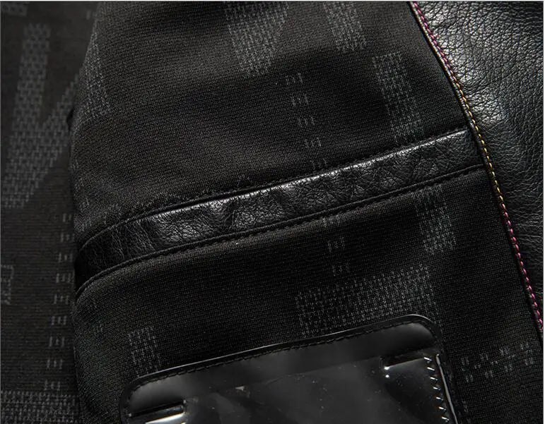 Veste Cuir Premium Lencensa - Manteau Décontracté Haute Qualité - Excellence Automne-Hiver