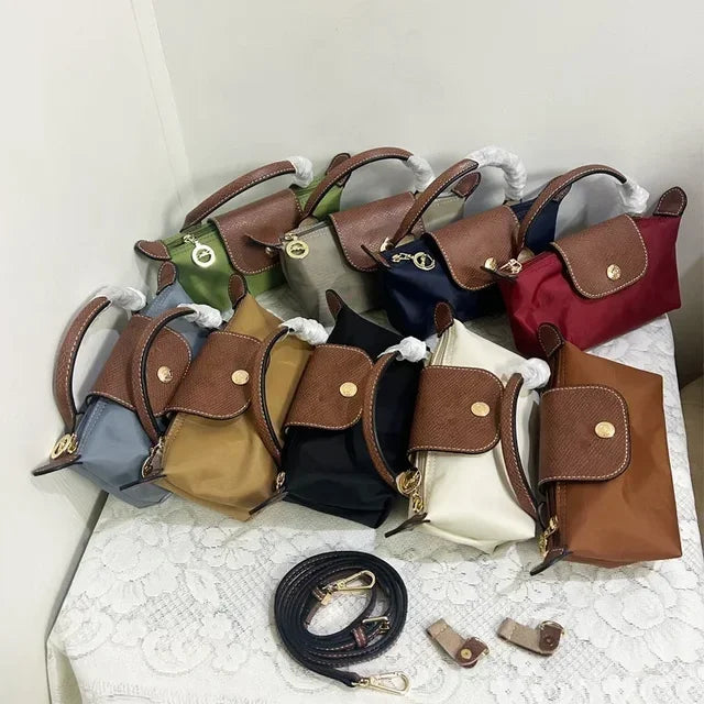 France Mini sac à main en nylon sans perforation une épaule femmes sac multifonctionnel printemps automne boulettes sac
