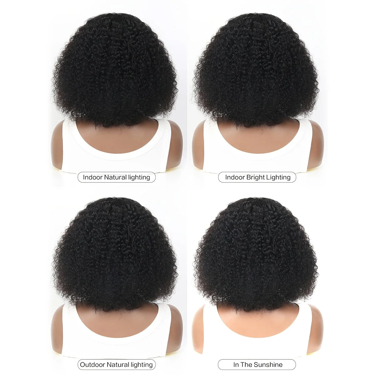 100% brésilien Afro crépus bouclés 5x 5/6x6 dentelle fermeture avant perruque courte Bob Frontal perruques bouclés vague cheveux humains courte Bob perruque