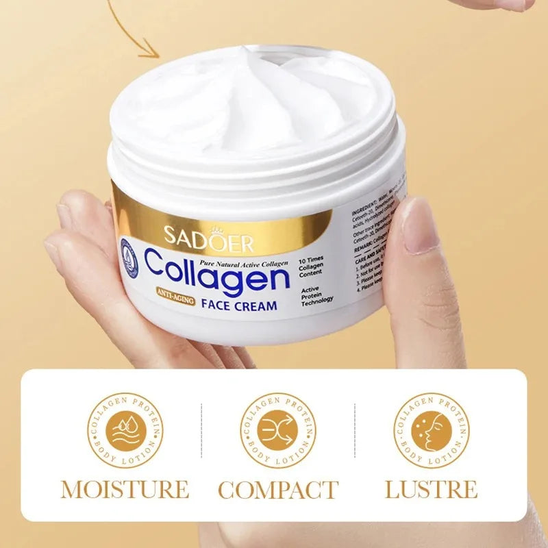 SADOER collagène soins de la peau série collagène masque Facial hydratant Anti-âge réparation éclaircissant peau masque Facial soins de la peau du visage - Lencensa 