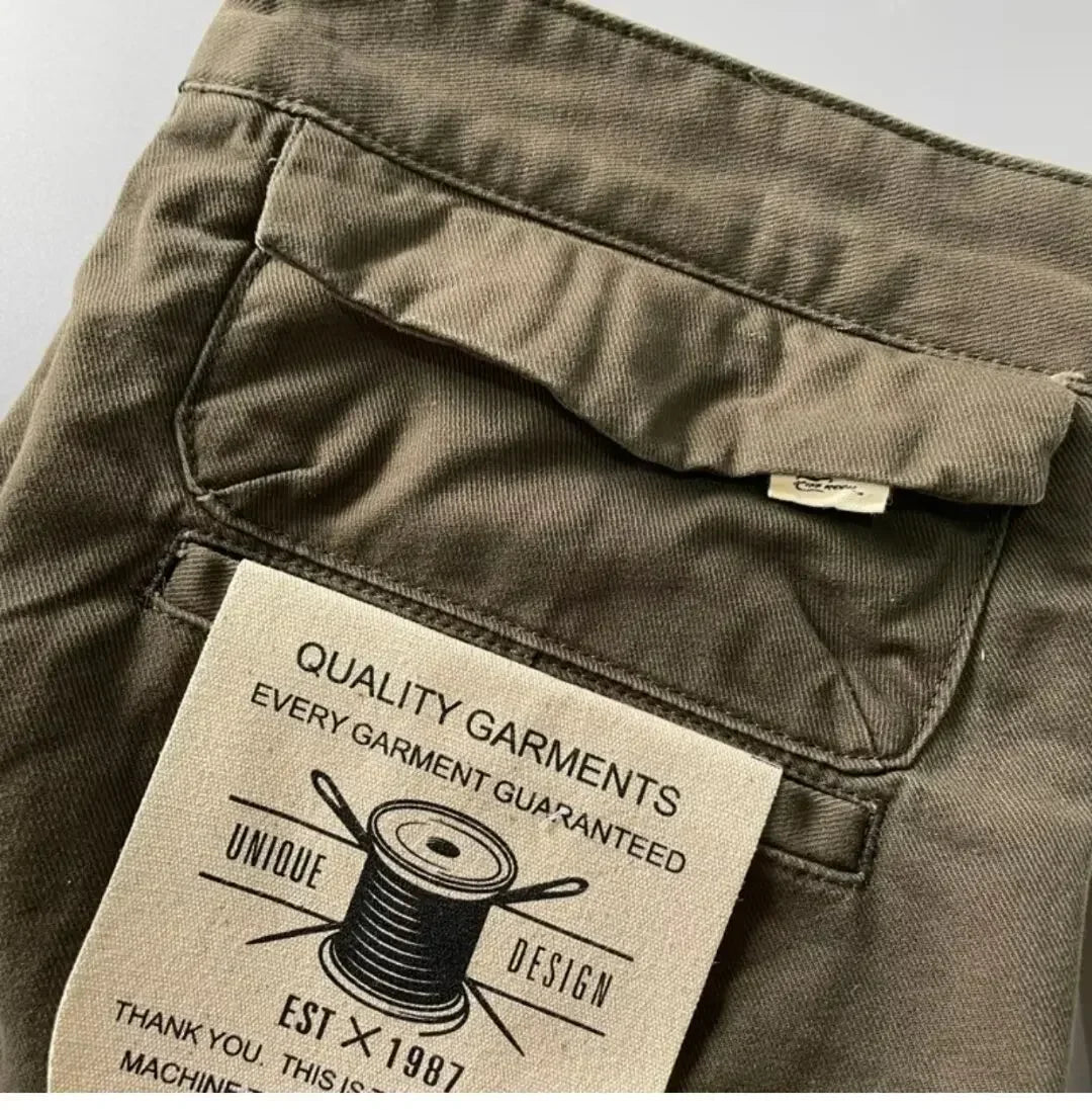 Pantalon Cargo Homme Coton - Style Américain Robuste Anti-Usure - Lencensa 