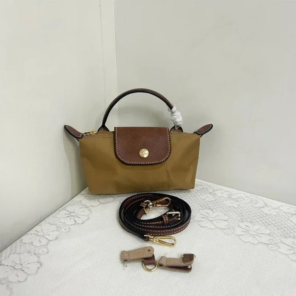 France Mini sac à main en nylon sans perforation une épaule femmes sac multifonctionnel printemps automne boulettes sac