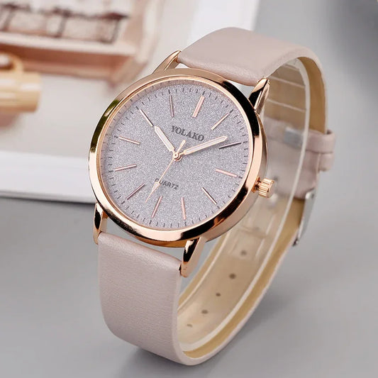 Montre-bracelet en cuir à quartz pour femme, montres pour femme, marque de luxe, mode féminine