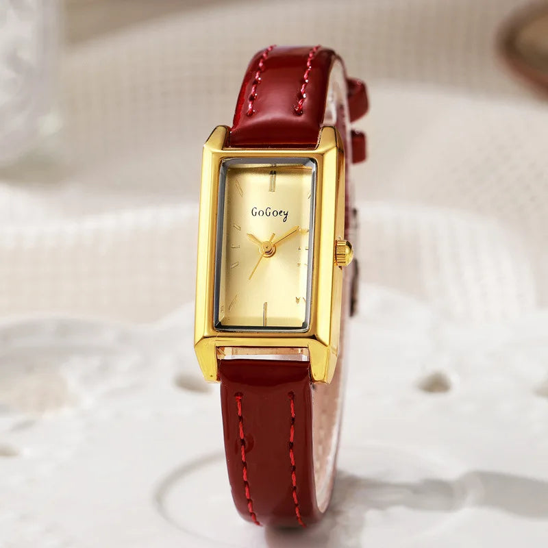 Montres de luxe pour femmes rétro Femme Montre dames ceinture noir Quartz montres Montre Femme Relogio Feminino cadeaux