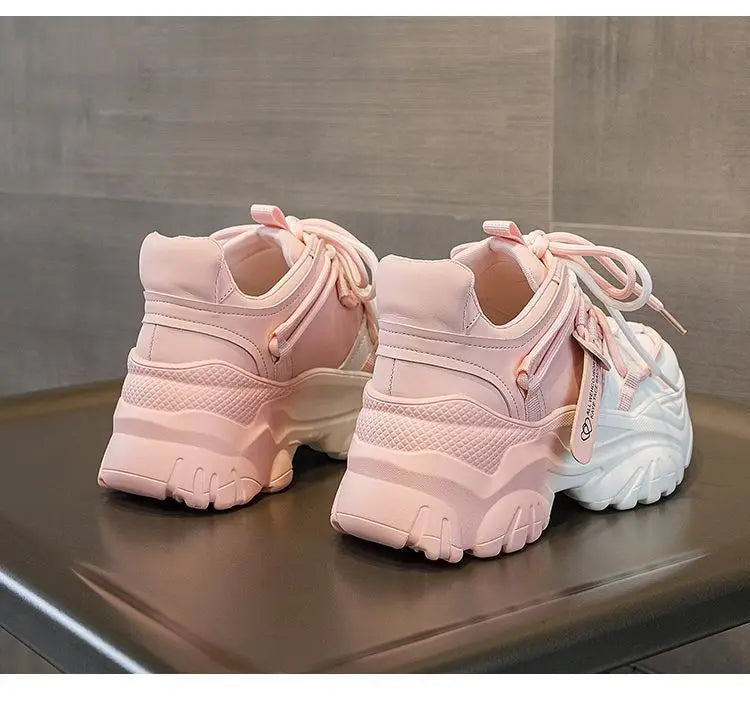 Baskets Femme Plateforme - Chaussures Décontractées Printemps