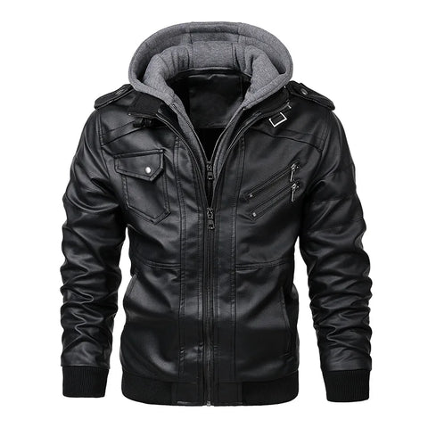 Veste Moto Premium Lencensa - Cuir Polyuréthane Biker Automne - Qualité Exceptionnelle