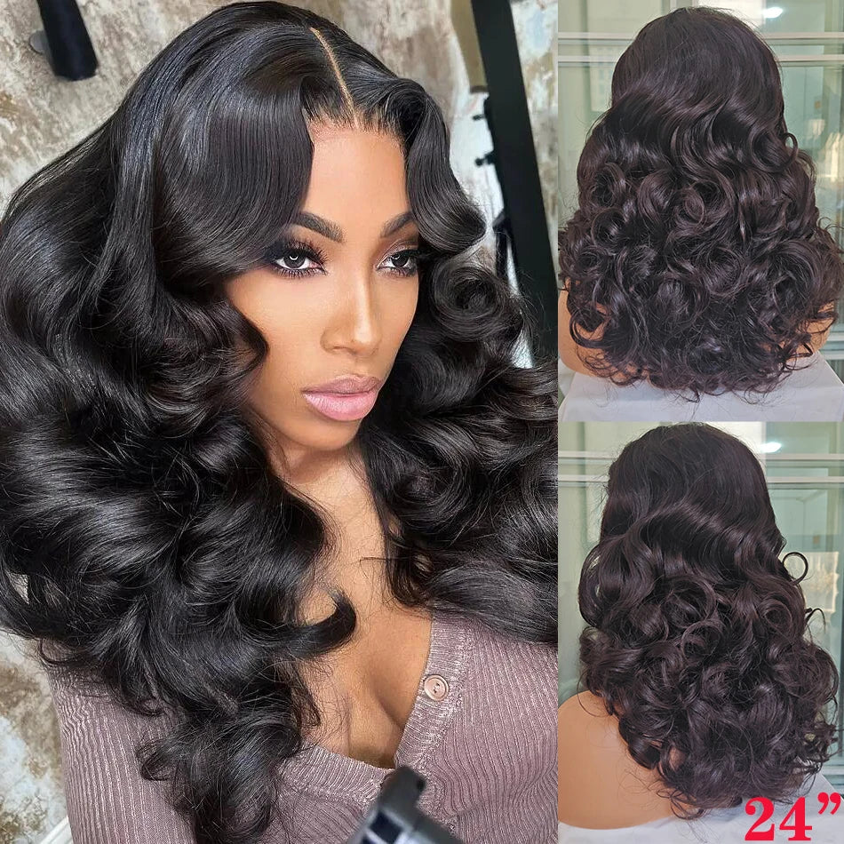 100% cheveux vierges brésiliens bruts Double dessiné vague rebondissante 13x4 dentelle frontale perruque 250% densité 4X4 HD dentelle fermeture porter et aller perruques