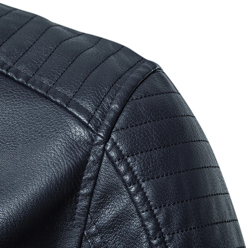 Manteau Cuir Premium Lencensa - Veste Moto Tactique Imperméable - Qualité Exceptionnelle - Lencensa 