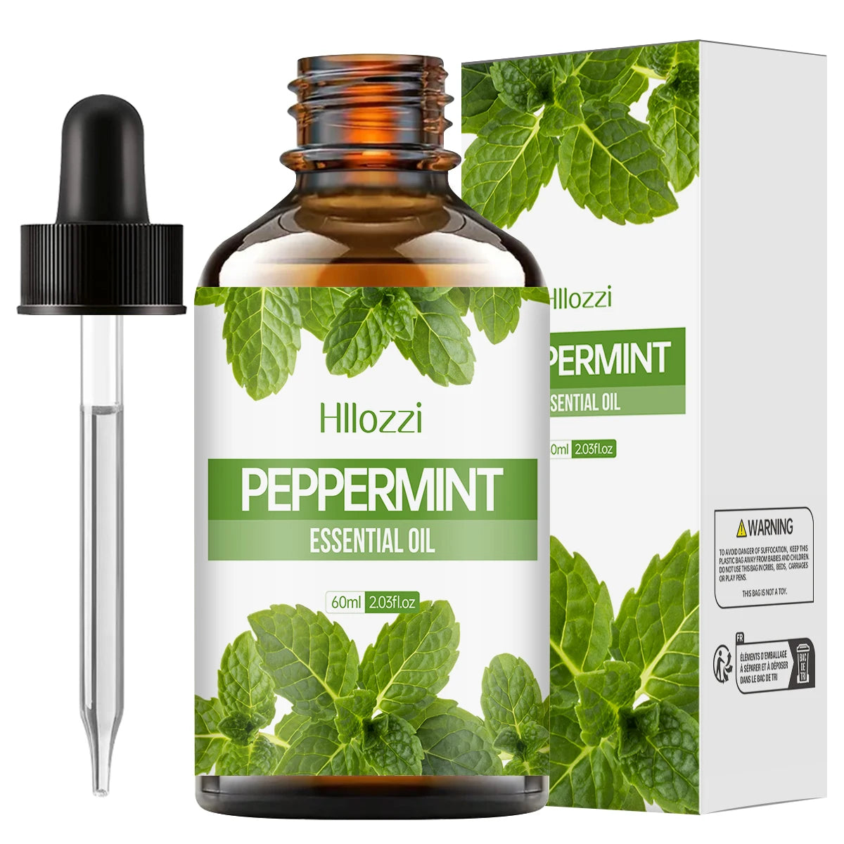 Huile Essentielle Menthe Poivrée 10ml - Soin Visage Corps Aromathérapie - Lencensa 