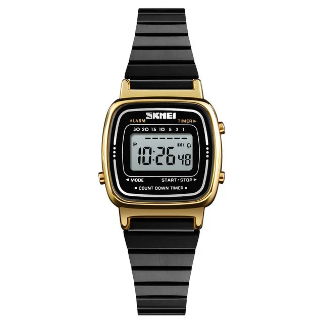 SKMEI 1901 luxe femmes montres petit cadran numérique Chrono calendrier Montre étanche dames Montre-bracelet horloge Montre femme 1620