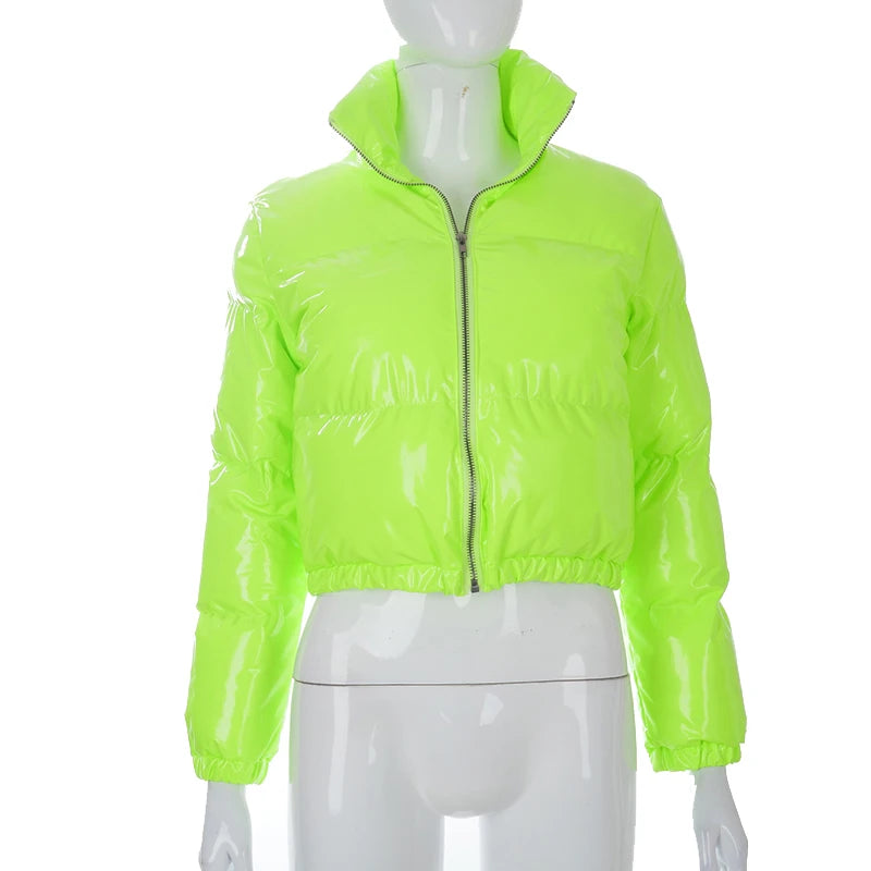 Cardigan Femme Col Montant Y2K - Manteau Streetwear Automne Hiver