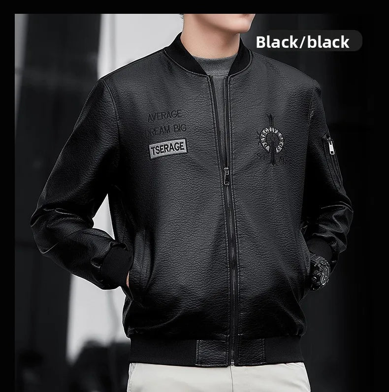 Veste en peluche épaisse pour hommes, de haute qualité, à la mode, belle veste en simili cuir, confortable et chaude, nouvelle collection