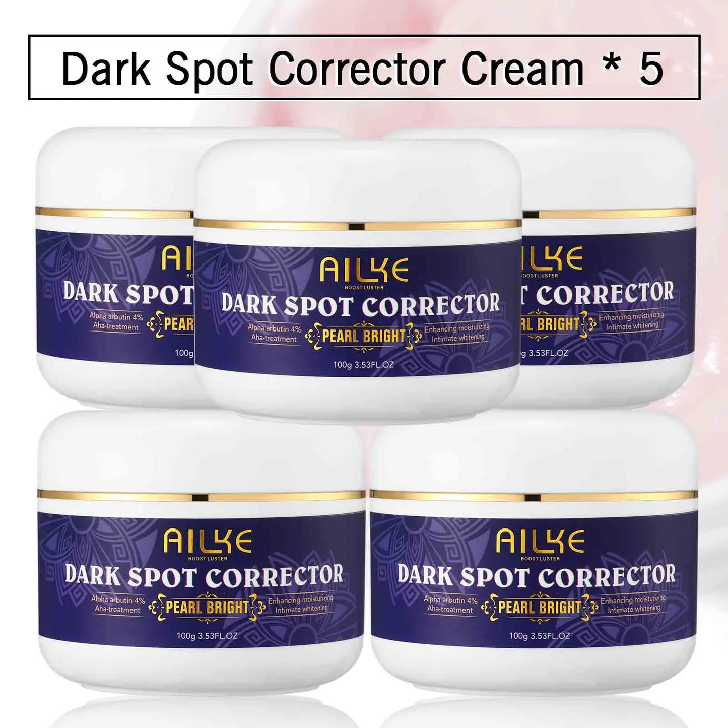 AILKE – ensemble de soins pour la peau blanchissant, éclaircissant, avec double glutathion, réduit les taches noires, foncées et blanches, pour tous les Types de peau