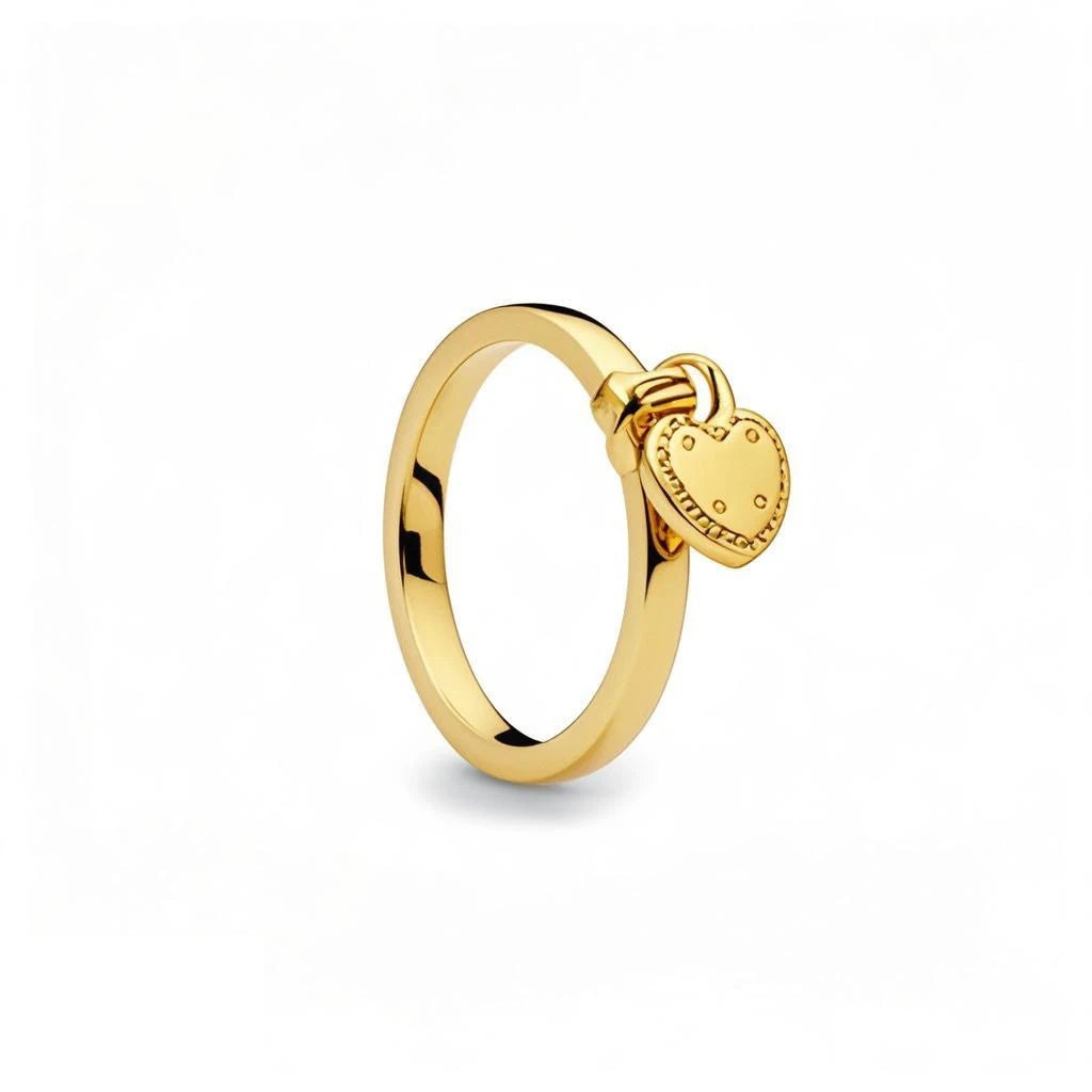 Miniso 925 originaux argent 18K plaqué or princesse voiture coeur Mickey Minnie bague de mariage ensemble pour femme Tiki bijoux cadeau de fête