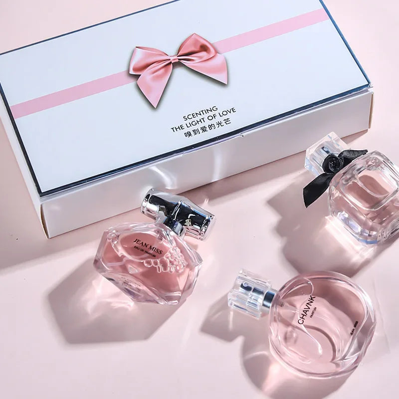 Coffret Parfum Femme 3x30ml - Collection Découverte Florale Fruitée Chyprée - Lencensa 