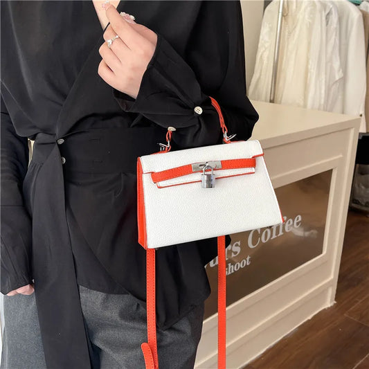 Sac à main de marque de luxe pour femmes en cuir fin, sac messager à bandoulière de styliste célèbre, fourre-tout élégant pour dames