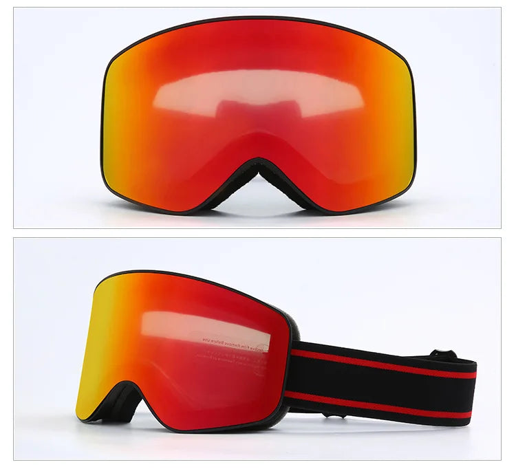 Masque Ski Snowboard UV400 - Double Anti-Buée Cylindrique Unisexe - Lencensa 