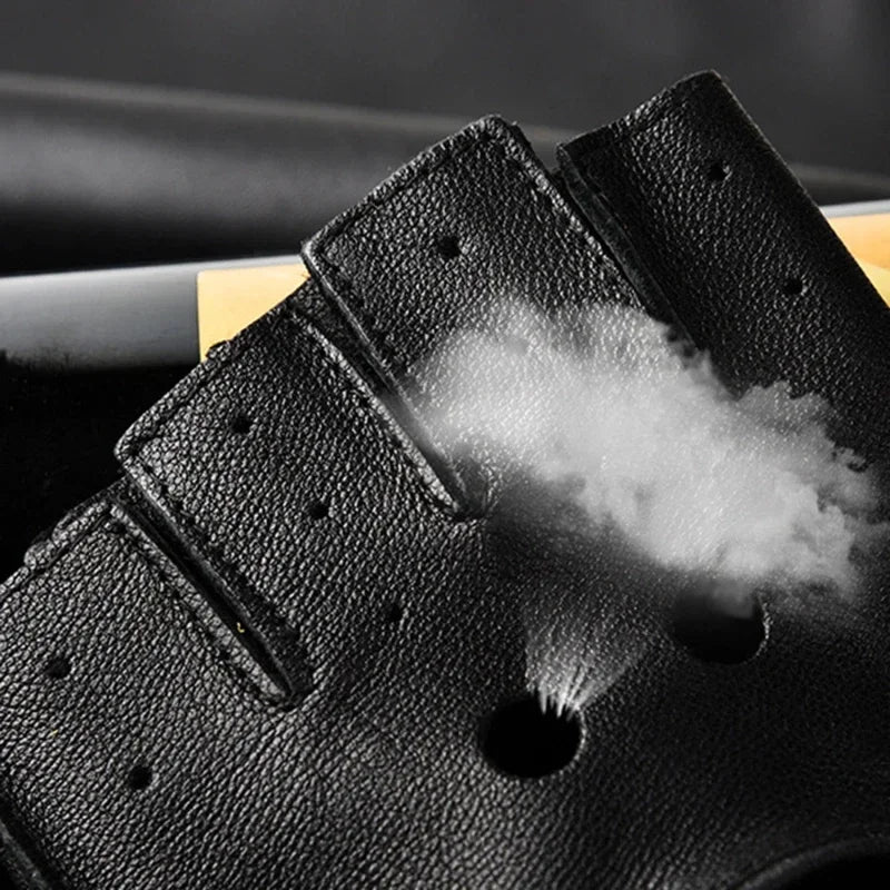 Gants en cuir PU pour hommes, mitaines, conduite, fitness, moto, cyclisme, peau de chèvre