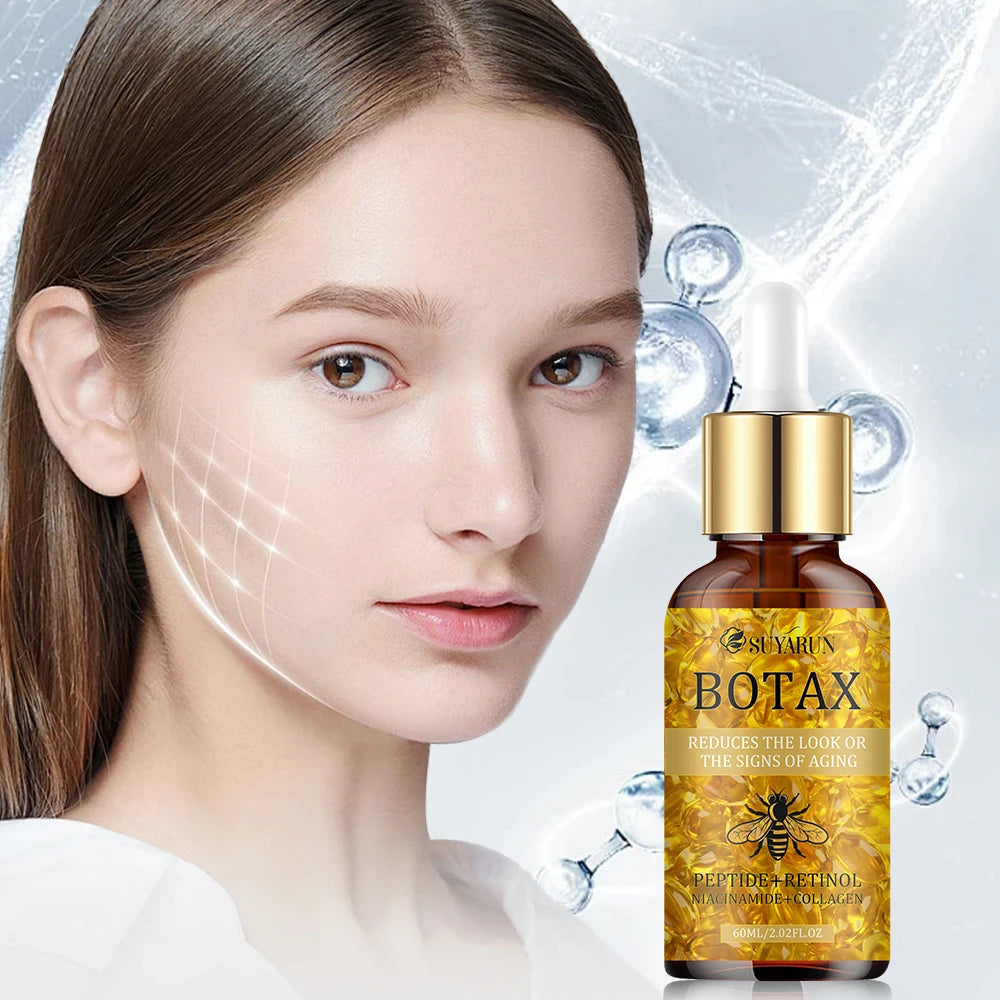 SUYARUN Botax Sérum Traitement du visage anti-âge, réducteur de rides et crème raffermissante pour la peau, soin du visage à absorption rapide.