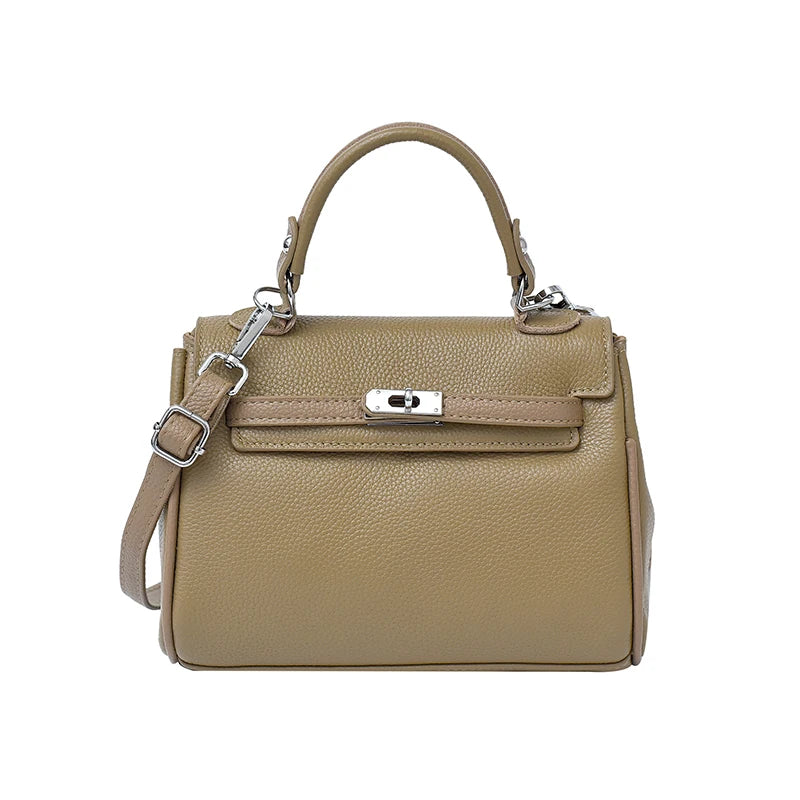 Sac messager en cuir classique pour femmes, sac à bandoulière, fourre-tout de marque de luxe, célèbre styliste populaire élégant - Lencensa 