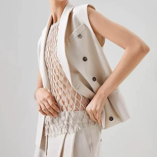 Blazer Premium Lencensa Femme - Veste Luxe Haute Qualité Collection 2024