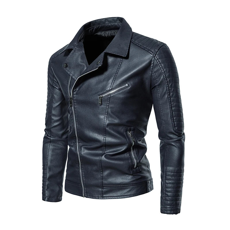 Manteau Cuir Premium Lencensa - Veste Moto Tactique Imperméable - Qualité Exceptionnelle - Lencensa 