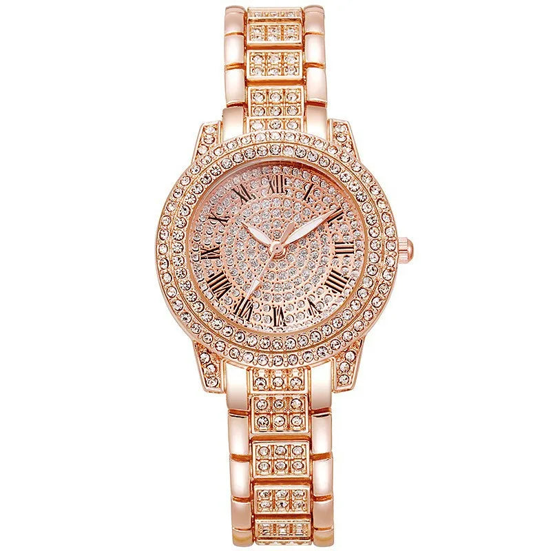 Décontracté dames Quartz Montre-Bracelet Bracelet ensemble 6 pièces ensemble femmes Montre horloge cadran romain marque de luxe Design femmes Montre Femme Reloj