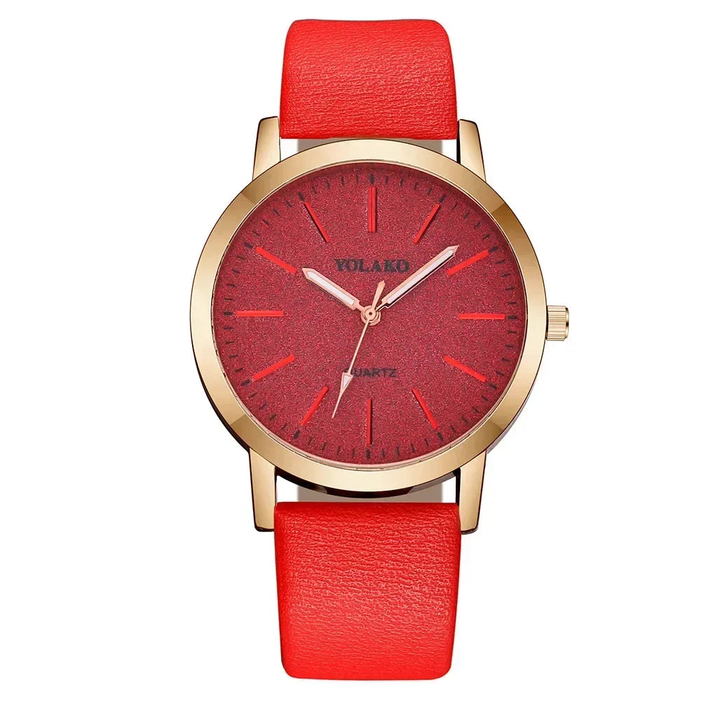 Montre-bracelet en cuir à quartz pour femme, montres pour femme, marque de luxe, mode féminine