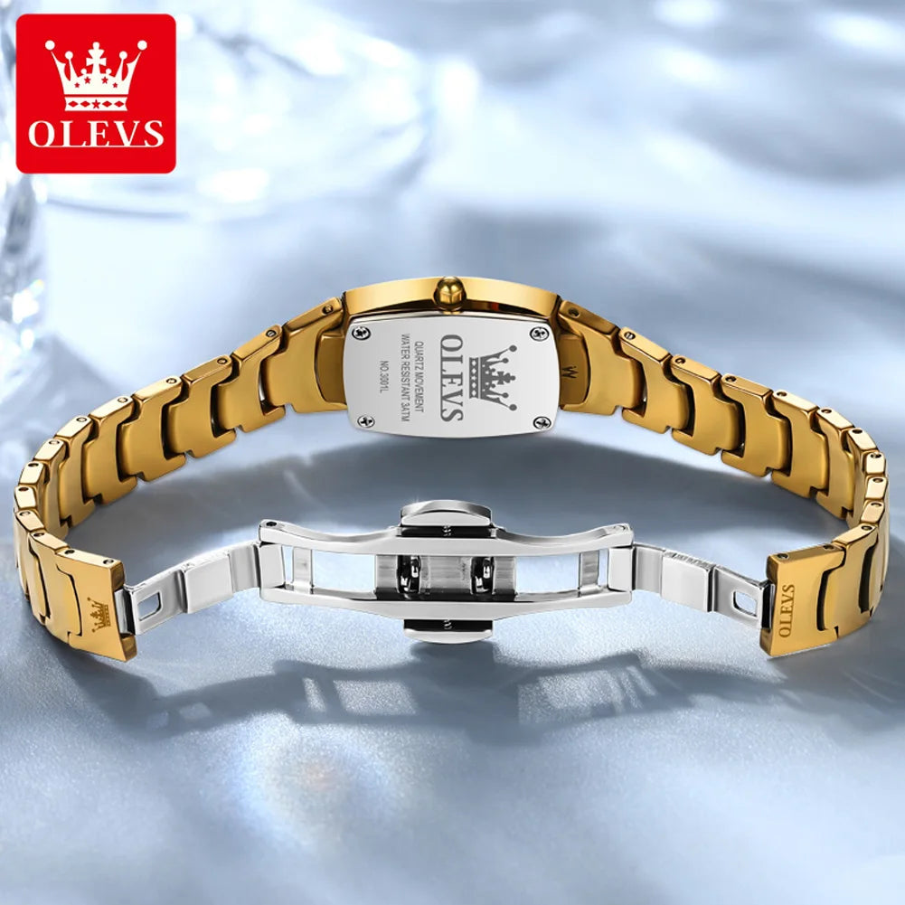 OLEVS 7006 Montres pour Femmes Top marque de luxe Original Quartz Montres Femmes étanche boîtier en acier tungstène bracelet lumineux Date