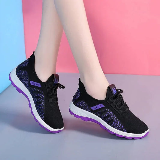 Lencensa - Baskets Plateforme Femme Premium | Chaussures Sport Maille de Qualité Supérieure