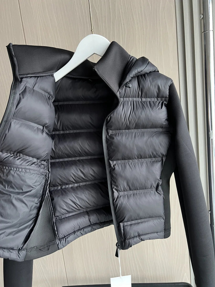 Doudoune Femme Légère - Manteau Sport Hiver avec Fermeture Éclair