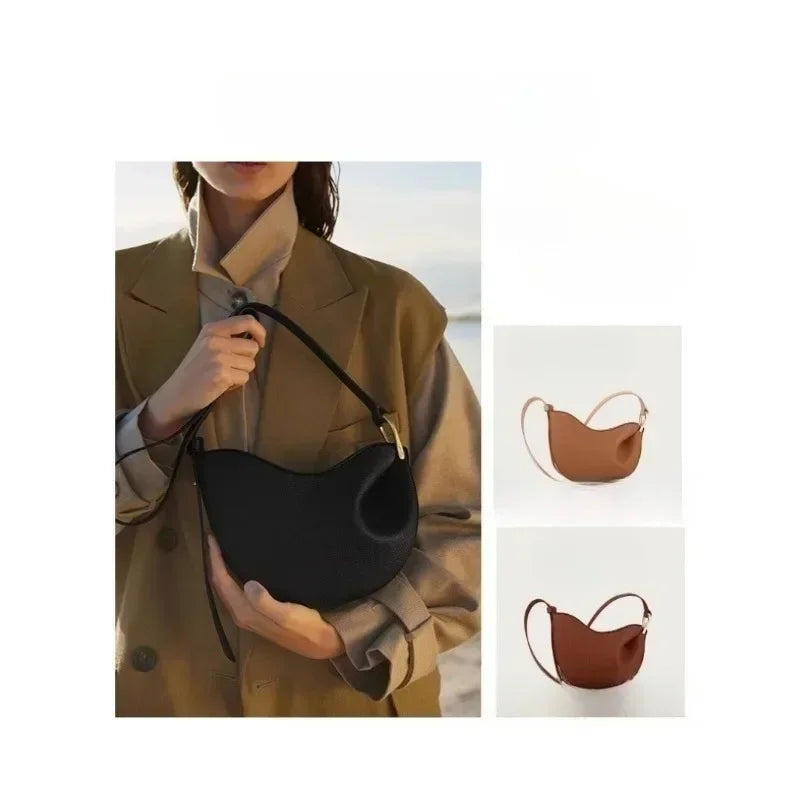Sac à pois français populaire pour femmes, nouveau petit Design sous les bras, sac à bandoulière simple en cuir pour femmes,