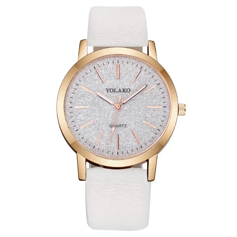 Montre-bracelet en cuir à quartz pour femme, montres pour femme, marque de luxe, mode féminine