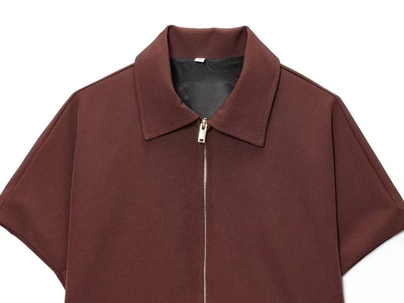 Veste Courte Premium Lencensa Femme - Blazer Été Haute Qualité Manches Courtes