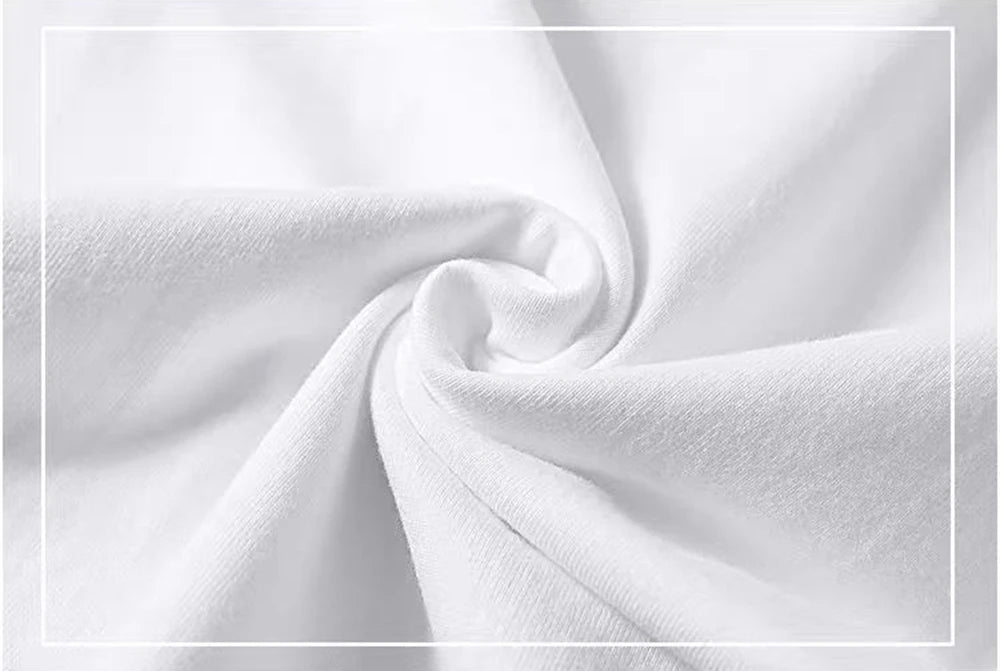 Lot de 2 T-Shirts Couple 100% Coton - Manches Courtes Blanc Unisexe Col Rond - Lencensa 