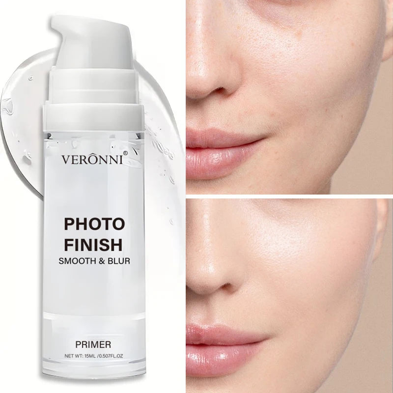 Kit de maquillage pour le visage, 3 pièces, comprend un fond de teint liquide à couverture complète de 15ml, primaire de maquillage hydratant et une poudre libre, résistant à la sueur