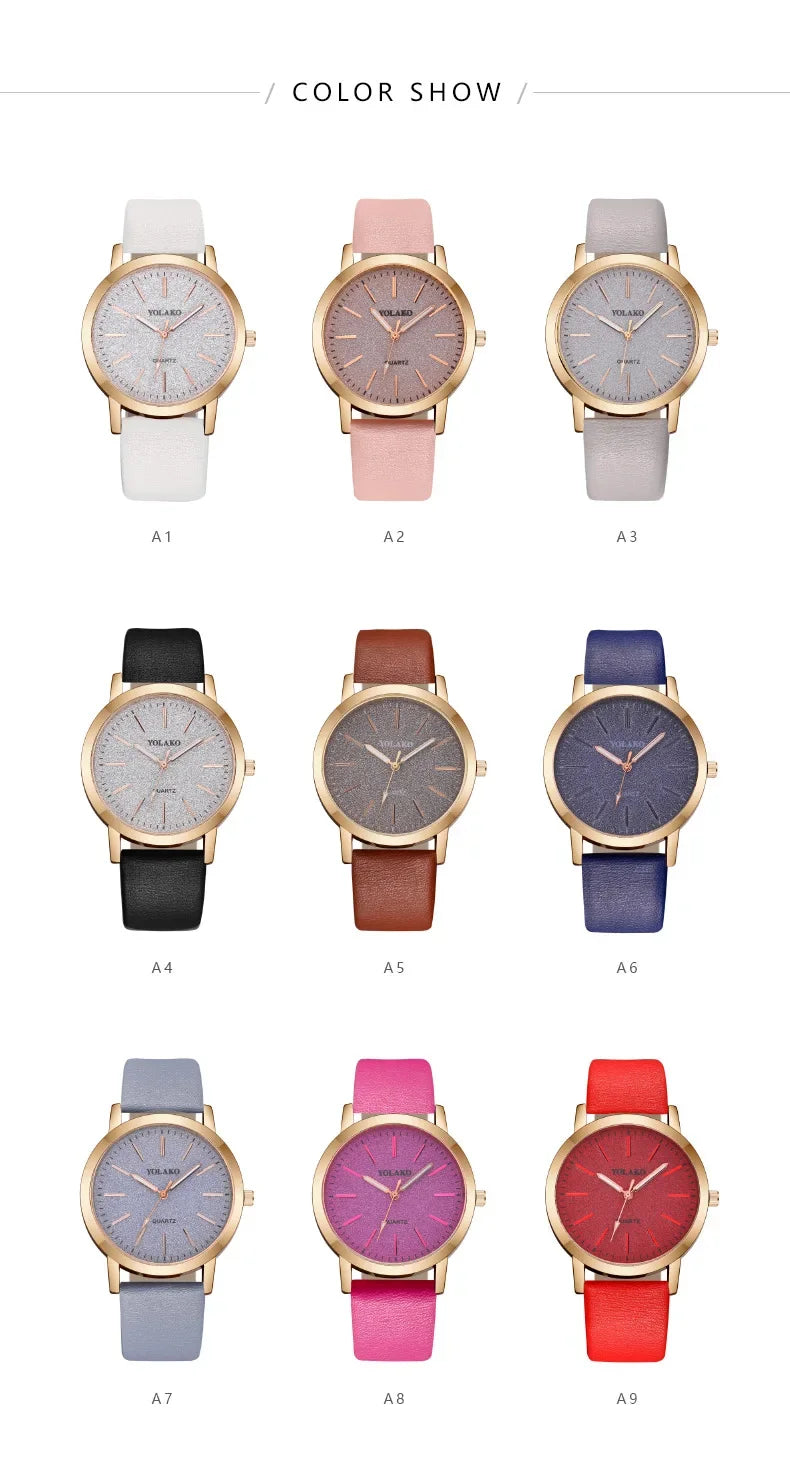 Montre-bracelet en cuir à quartz pour femme, montres pour femme, marque de luxe, mode féminine