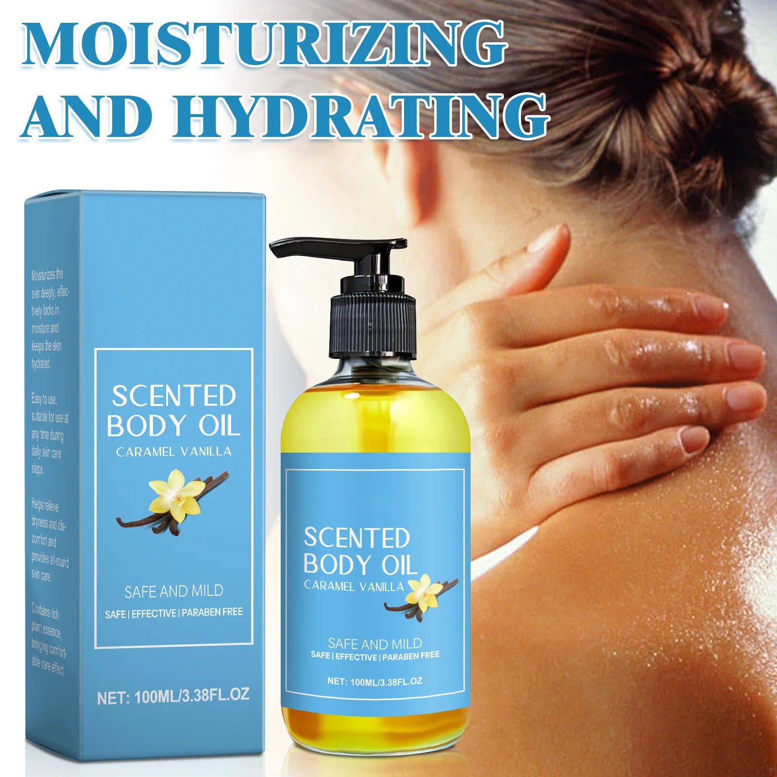 Huile de Massage Vanille - Hydratante Anti-Stress SPA | Lencensa - Lencensa 