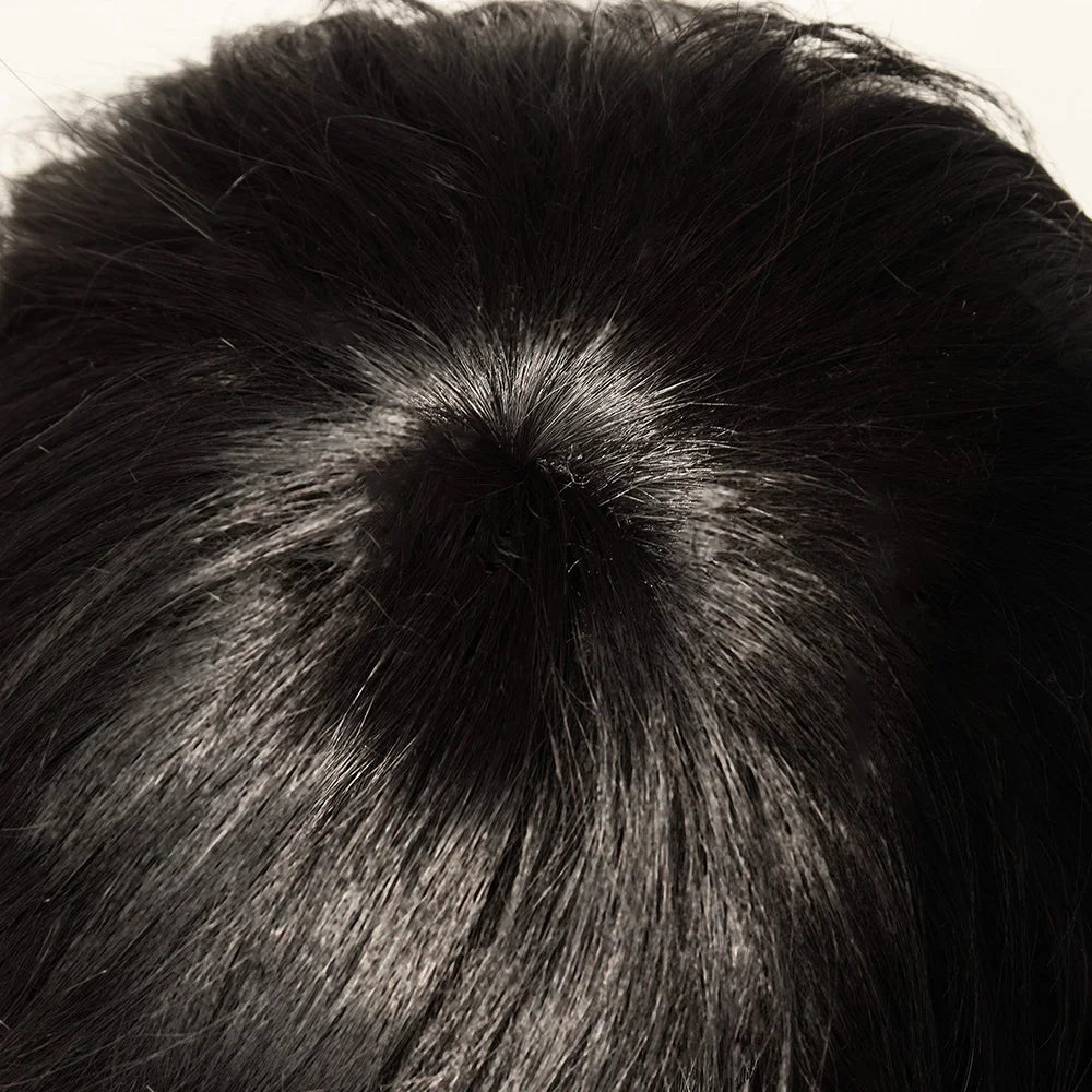 Perruques courtes coupe lutin de cheveux humains perruque droite bresillienne pour les femmes noires perruques entièrement fabriquées à la Machine avec frange perruque pas cher