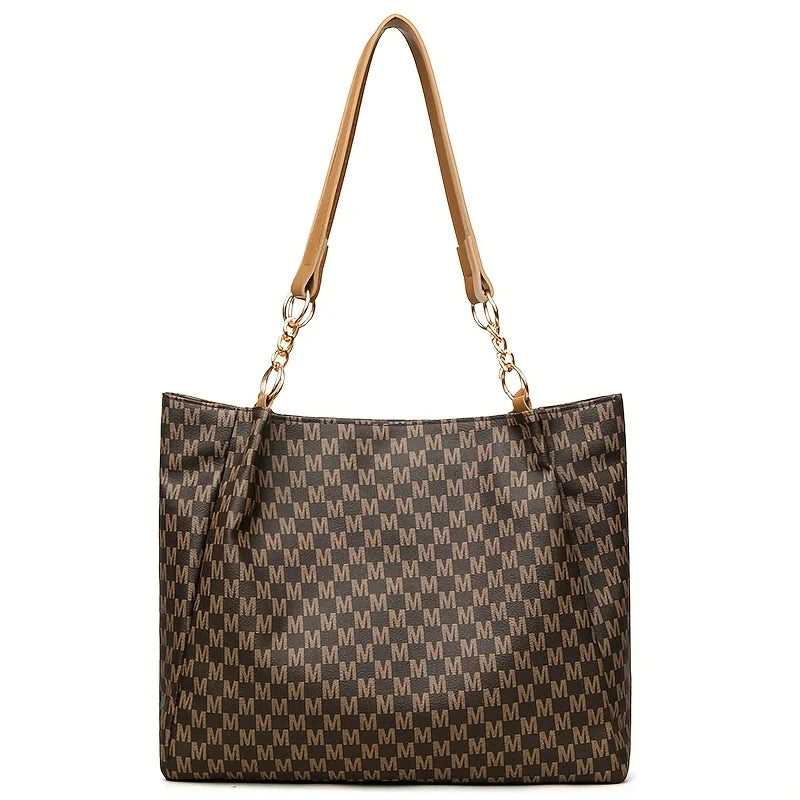 Sac à Main Femme FXZLLQ - Fourre-Tout Cuir PU Lettre M Vintage - Lencensa 