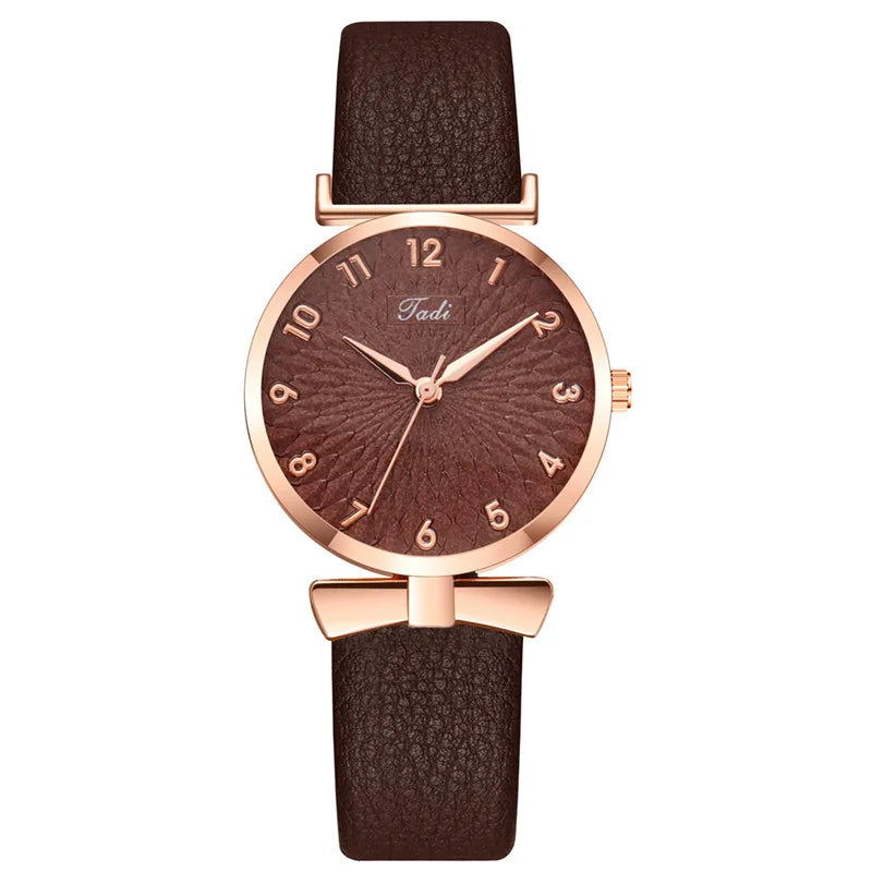 Mode femmes Montre bracelet en cuir Pu Montre-bracelet montres à Quartz pour femmes horloge dames Montre cadeau Reloj Mujer Montre Femme
