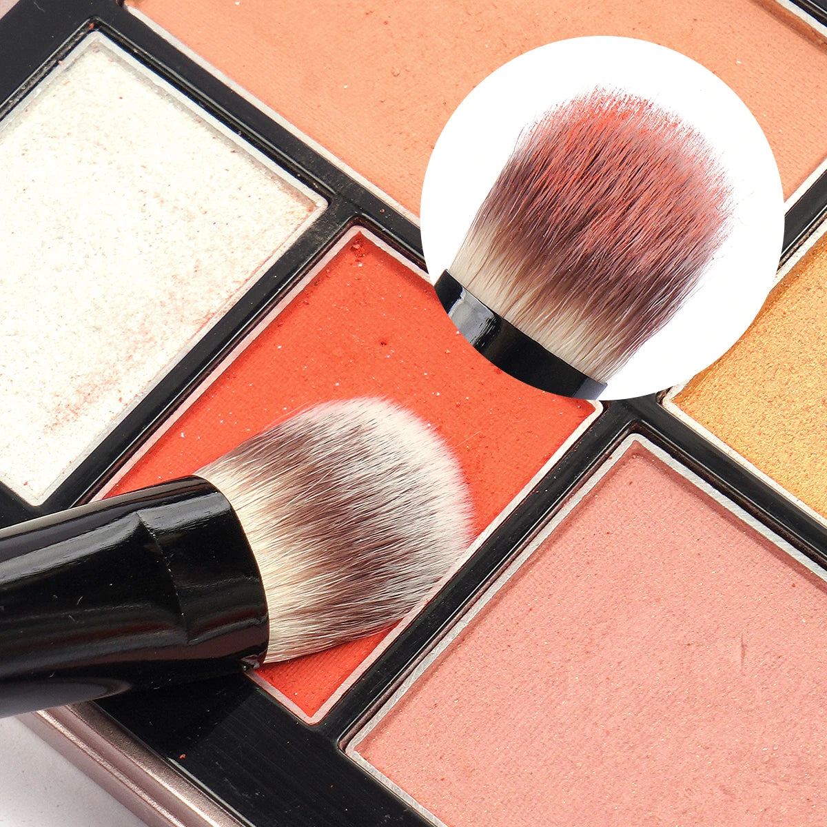 MAANGE ensemble de pinceaux de maquillage professionnel 18 pièces Premium fond de teint synthétique poudre correcteurs fards à paupières pinceaux de maquillage avec sac - Lencensa 