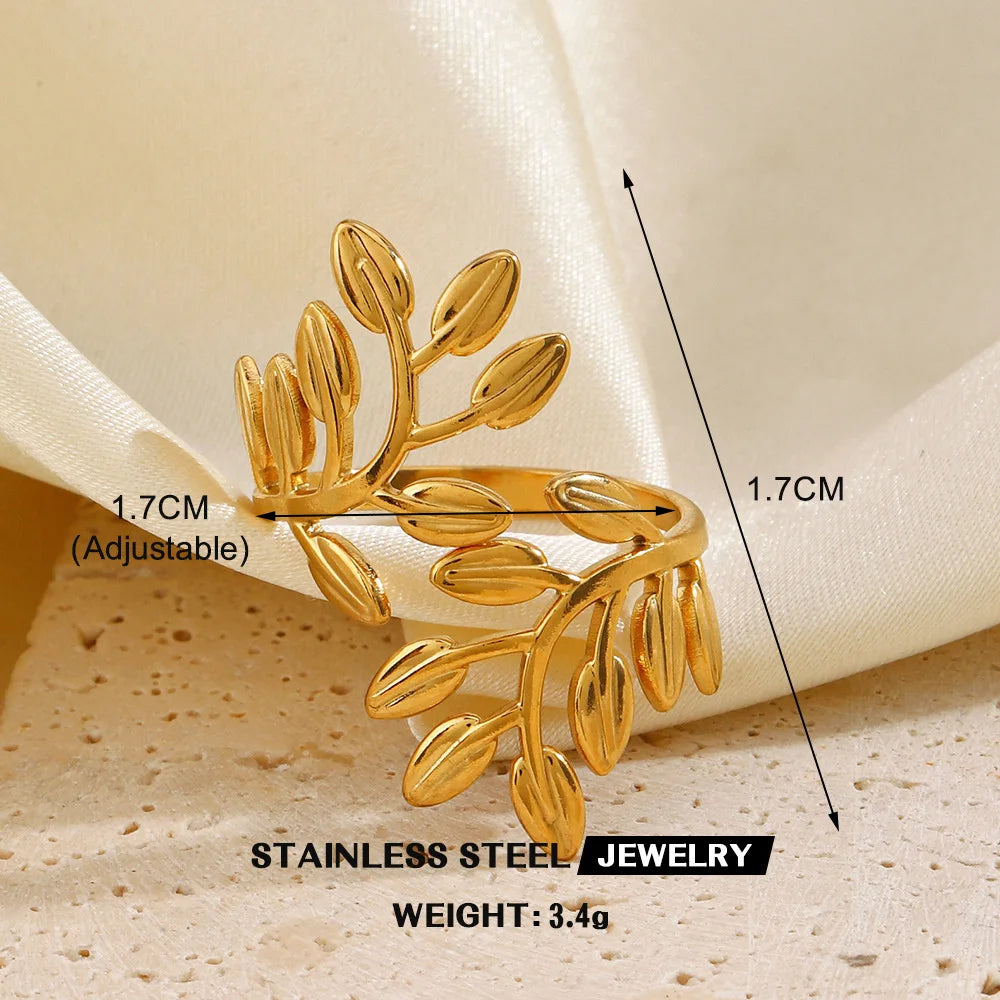 Bague en forme de cœur en acier inoxydable pour femmes, couleur or, anneau creux en métal, Bijoux étanches, cadeau pour petite amie
