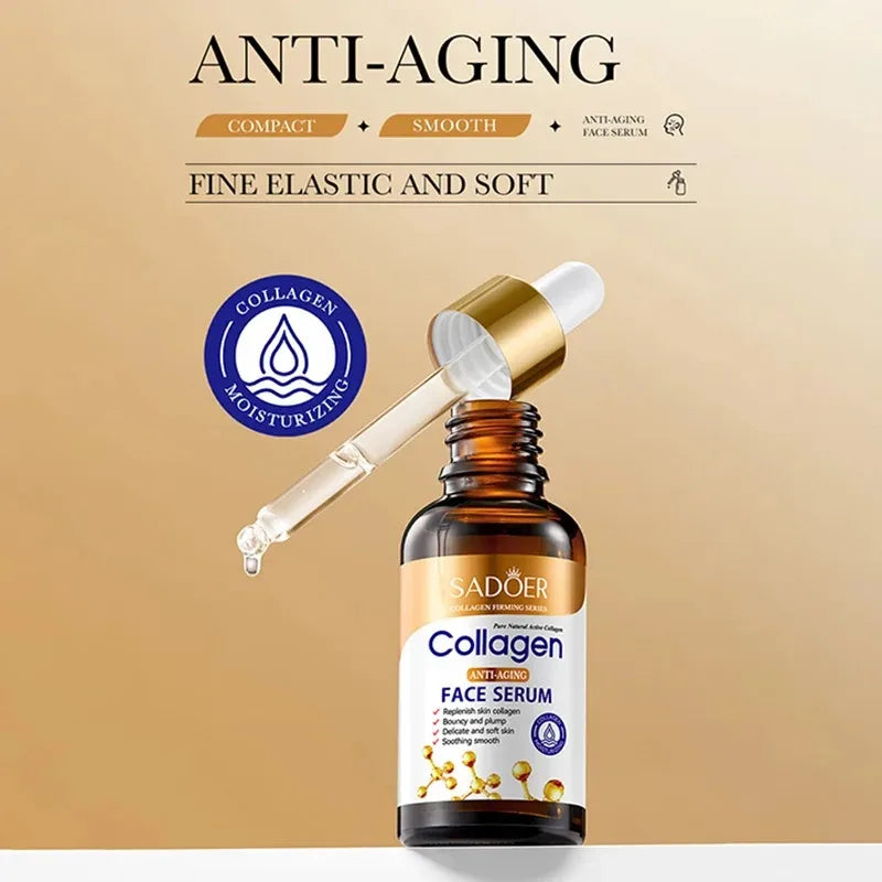 SADOER collagène soins de la peau série collagène masque Facial hydratant Anti-âge réparation éclaircissant peau masque Facial soins de la peau du visage - Lencensa 